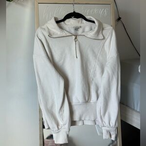 All in Motion Cream Quarter-Zip Sweatshirt
